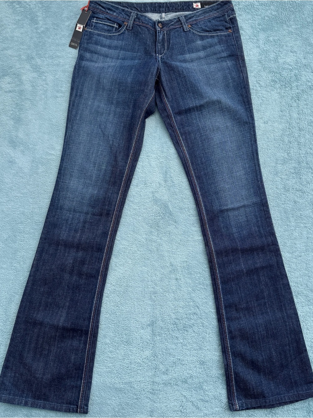 People's Liberation Dark Blue Flare Jeans Made in USA